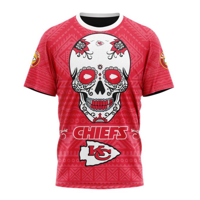 Kansas City Chiefs Specialized Kits For Dia De Muertos Unisex T-Shirt For Fans Gifts 2024