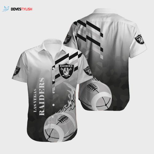 Las Vegas Raiders Fire Ball Hawaiian Shirt