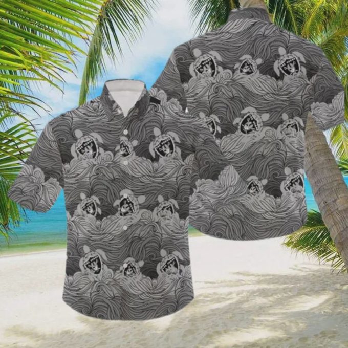 Las Vegas Raiders Holiday Pattern Logo Hawaiian Shirt