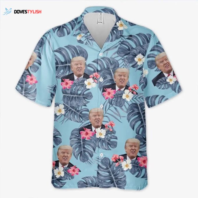 Let’s Go On Vacation With Trump – US Election Unisex Tropical Hawaiian Aloha Shirt – Summer Vacation Gift For Trump Supporters