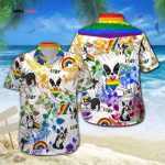 Lgbt Boston Terrier Hawaiian Shirt, Pride Hawaiian Shirt For Dog Lover