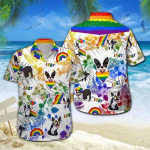 Lgbt Boston Terrier Hawaiian Shirt, Pride Hawaiian Shirt For Dog Lover