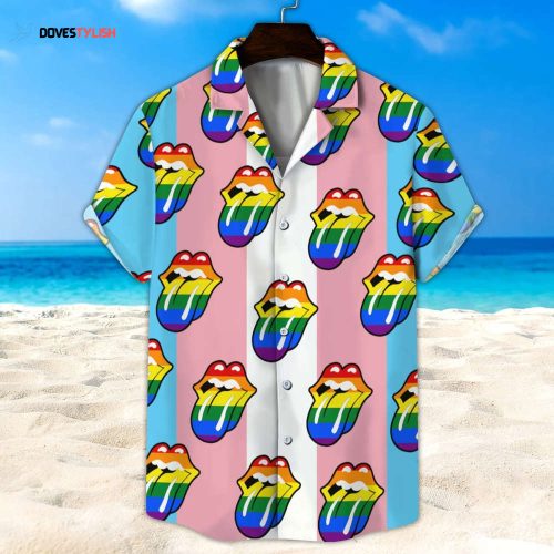 Lgbt Love Pride Hawaii Shirt Cotton Casual Button Down Short Sleeves Hawaiian Pocket Shirt