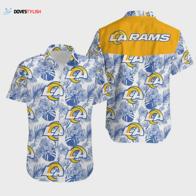 Los Angeles Rams Aloha Full 3d Hawaiian Shirt