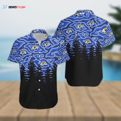 Los Angeles Rams NFL Hibiscus Flowers Hawaiian Shirt