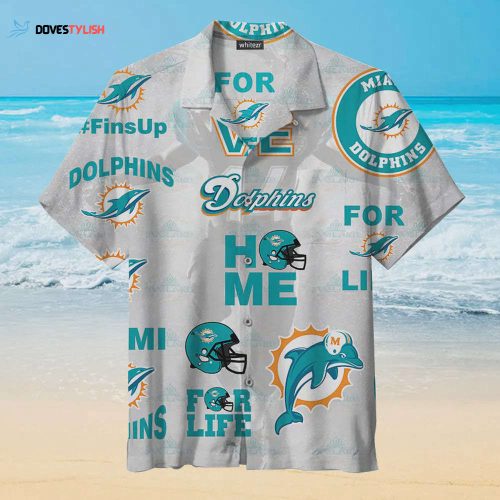 Miami Dolphins Mickey And Minnie Hawaiian Shirt