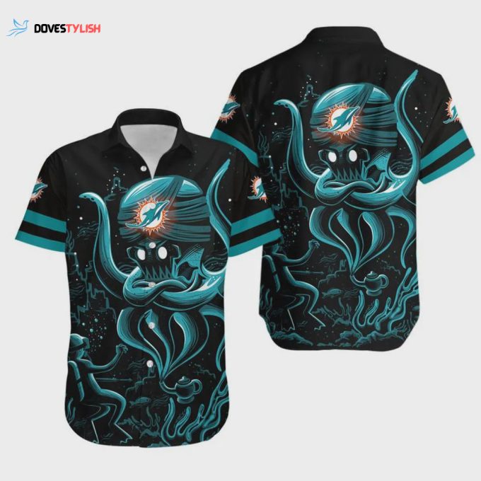 Miami Dolphins Limited Edition Octopus Hawaiian Shirt