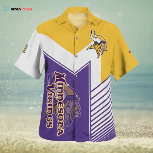 Minnesota Vikings Coconut Leaves And Skulls Hawaiian Shirt