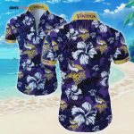 Minnesota Vikings Aloha Purple Hawaiian Shirt