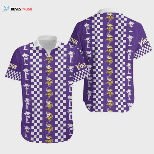 Minnesota Vikings Flower All Over Printed Hawaiian Shirt