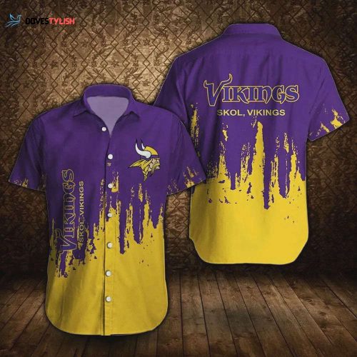 Minnesota Vikings Coconut Trees NFL Hawaiian Shirt Unisex Gift Tee 2024