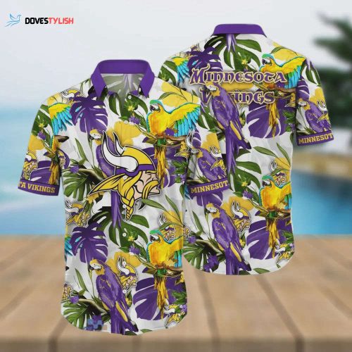 Minnesota Vikings Flower Classic Hawaiian Shirt