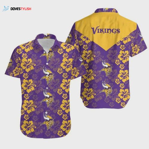 Minnesota Vikings Football Skull Hawaiian Shirt