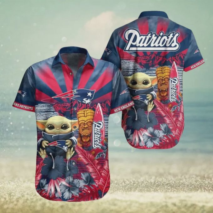 New England Patriots Baby Yoda Hawaiian Shirt