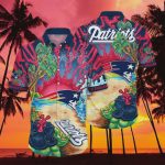 New England Patriots Beach Colorful Hawaiian Shirt