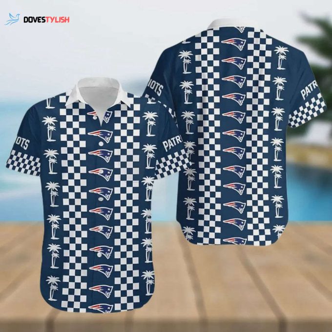 New England Patriots Coconut Trees Hawaiian Shirt