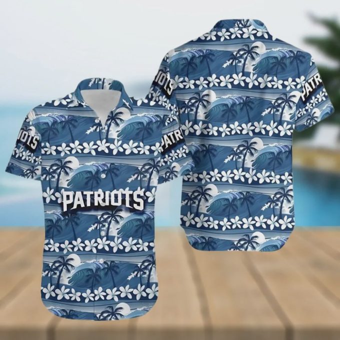 New England Patriots Coconut Trees Hawaiian Shirt Unisex Gift Tee 2024