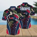 New England Patriots Flower Tropical Floral Hawaiian Shirt