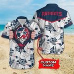 New England Patriots Grateful Dead Custom Hawaiian Shirt