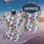 New England Patriots Logo Football Art Hawaiian Shirt