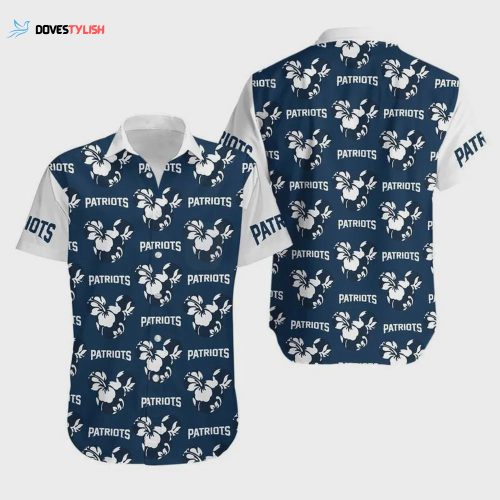 New England Patriots NFL Flower 3D Hawaiian Shirt