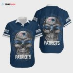 New England Patriots Sugar Skull NFL Hawaiian Shirt