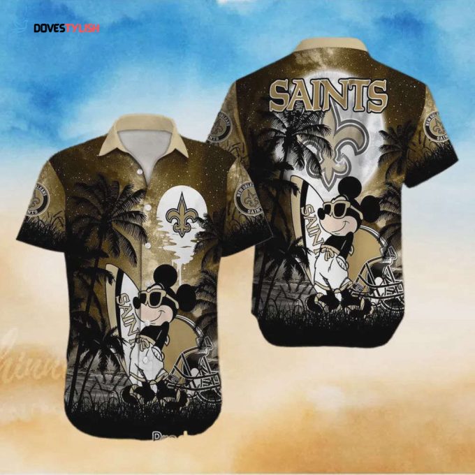 New Orleans Saints Footbal Mickey Hawaiian Shirt