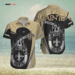 New Orleans Saints Football Custom Name Outfit Hawaiian Shirt Unisex Gift Tee 2024