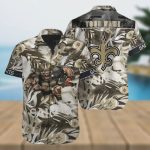 New Orleans Saints Football Custom Name Outfit Hawaiian Shirt Unisex Gift Tee 2024