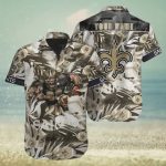 New Orleans Saints Football Custom Name Outfit Hawaiian Shirt Unisex Gift Tee 2024