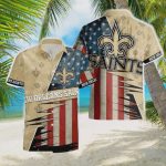 New Orleans Saints NFL Flag Beach Holiday Hawaiian Shirt