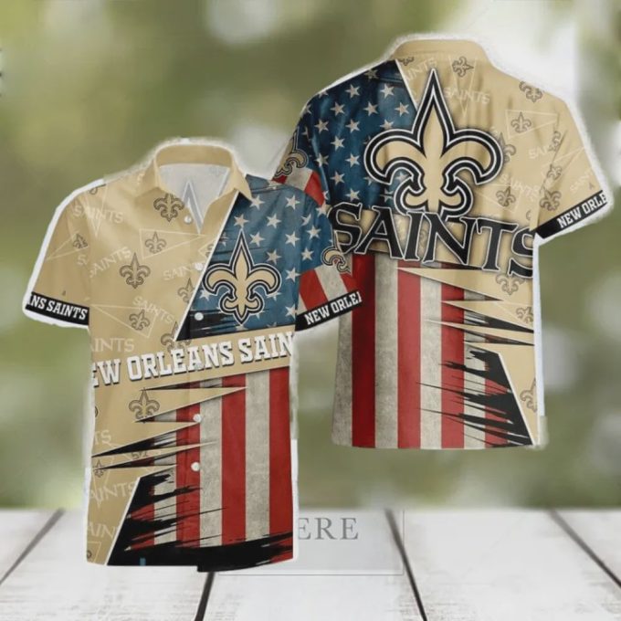 New Orleans Saints NFL Flag Beach Holiday Hawaiian Shirt