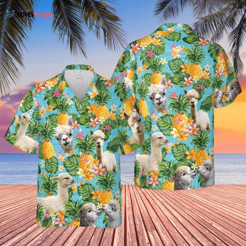 Pig Blue Floral Hawaiian Shirt, Pig Hawaiian Shirt Short Sleeve, Summer Hawaii Shirt For Farmer