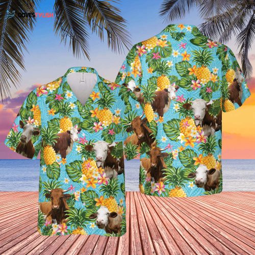 Pineapple Skull Hawaiian Shirt, Tropical Skull Beach Short Sleeve Shirts For Men, Cool Hawaiian Shirt For Him