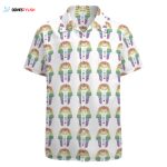 Rainbow Gay Lgbtq Pride Month Egyptian Pharaoh Hawaiian Vintage Shirt Mens Button Down Tropical Hawaii Beach Shirts