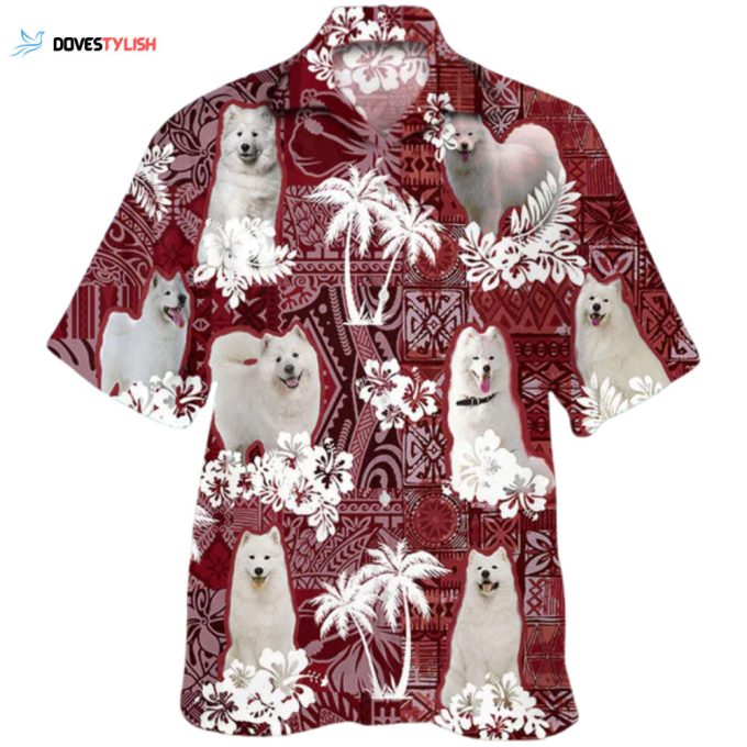 Samoyed Hawaiian Shirt, Dog Hawaiian Shirt