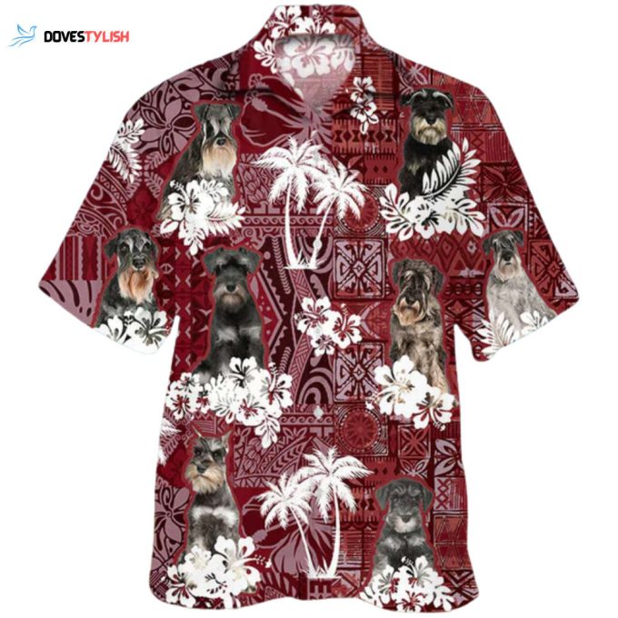 Schnauzer Hawaiian Shirt, Cute Pet Hawaiian Shirts