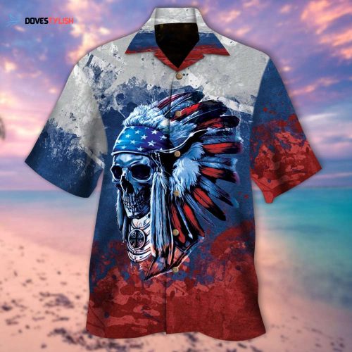 Skull Silver Hawaiian Shirt, Cute Skull Hawaii Aloha Beach Shirt