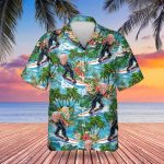 Surfing Joe Biden Hawaiian Shirts Tropical Button Up Shirt Gifts For Biden Lovers