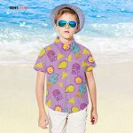 Taco Bell Kids Hawaiian Shirt Boys Hawaiian Aloha Shirt Gift for Little Boys