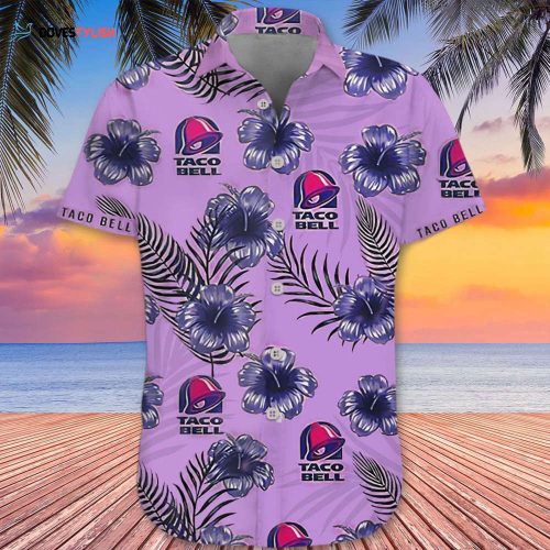 Taco Bell Kids Hawaiian Shirt Boys Hawaiian Aloha Shirt Gift for Little Boys