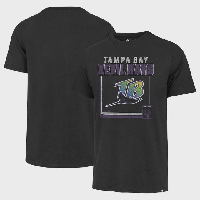 Shop the Tampa Bay Rays MLB Black Branded T Shirt Unisex Gift Tee 2024- Exclusive Fanwear!