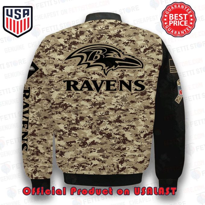 Baltimore Ravens NFL AOP Bomber Jacket – Show Your Team Pride!