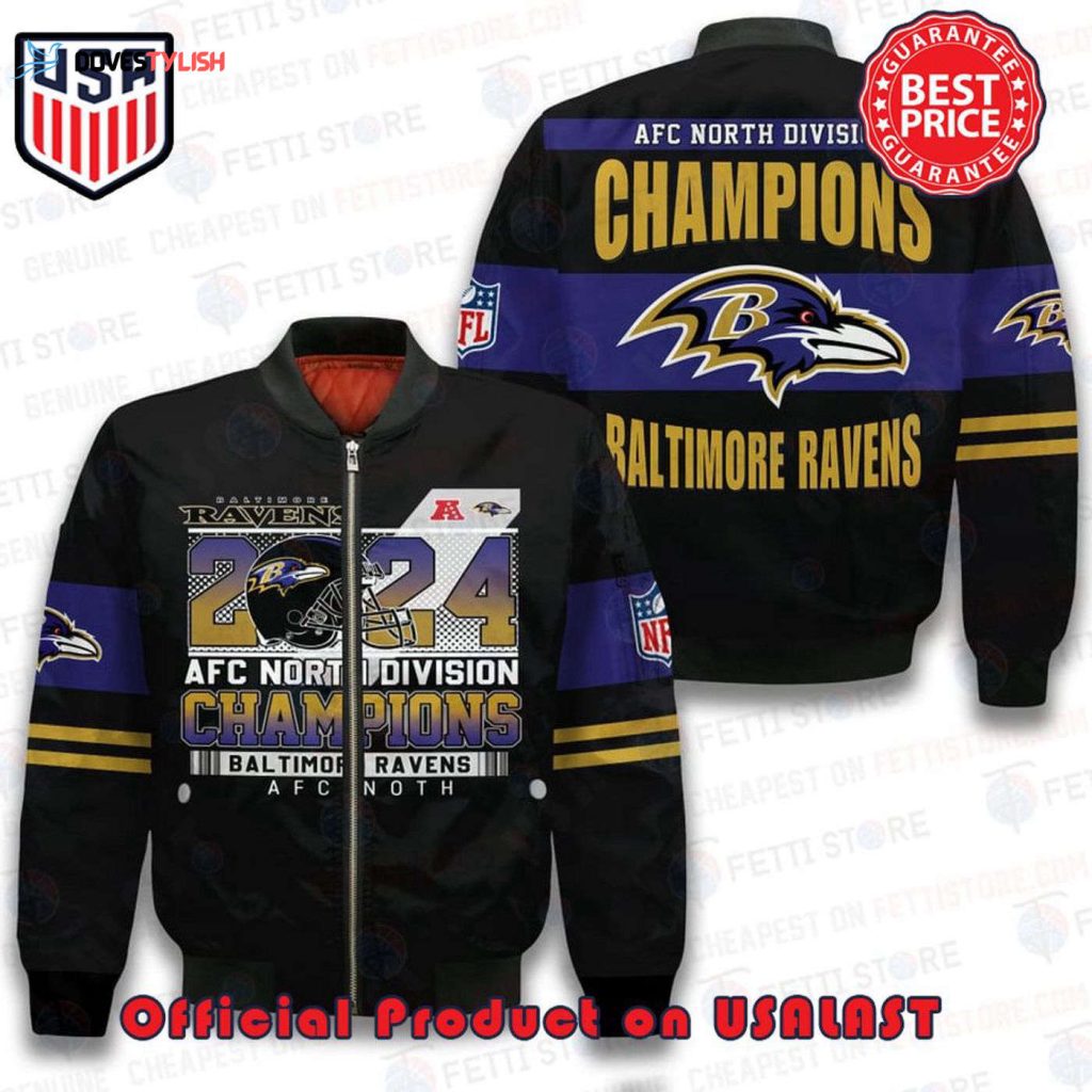 Baltimore Ravens NFL Bomber Jacket: Show Your Team Spirit with Style!