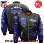 Shop the Official Baltimore Ravens NFL Pattern Bomber Jacket – Limited Edition