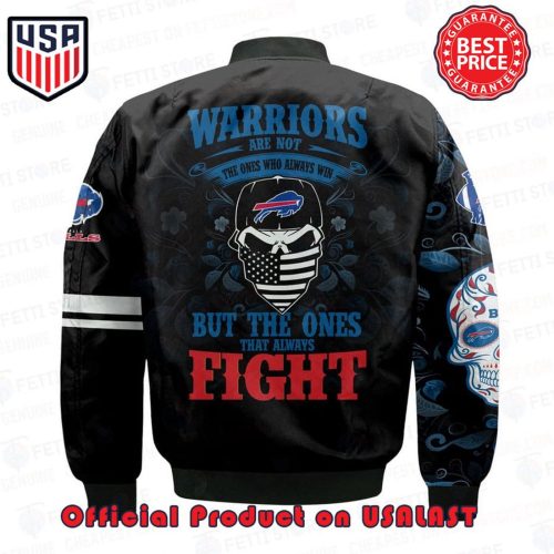 Buffalo Bills Warriors NFL AOP Bomber Jacket: Show Your Team Pride in Style!