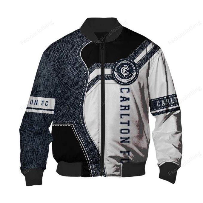 Customize Your Style with Carlton Football Club Bomber Jacket