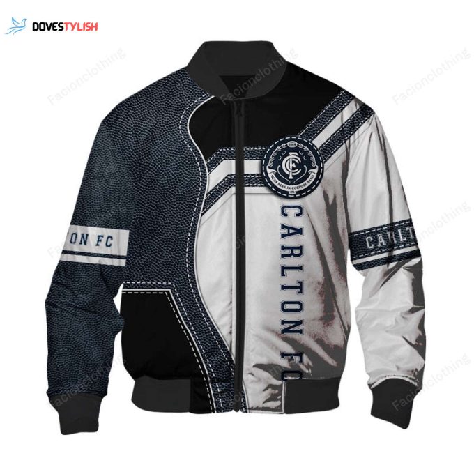 Customize Your Style with Carlton Football Club Bomber Jacket