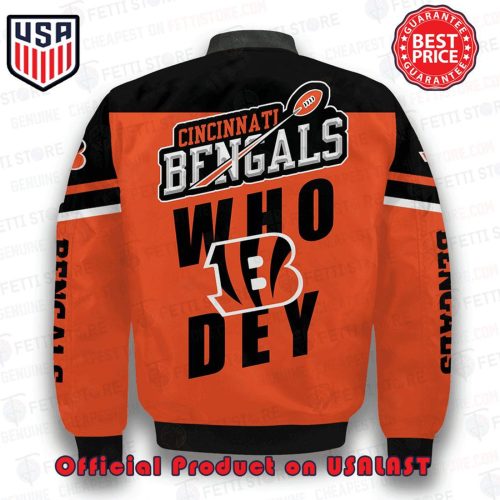 Cincinnati Bengals NFL 3D Bomber Jacket: Show Your Team Spirit in Style!