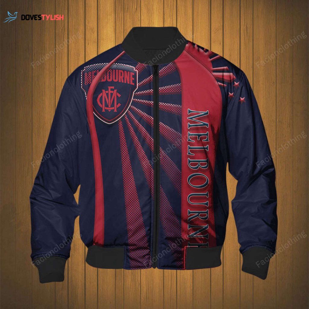 Melbourne Football Club Personalized Bomber Jacket: Stylish Custom Fashion for Fans!